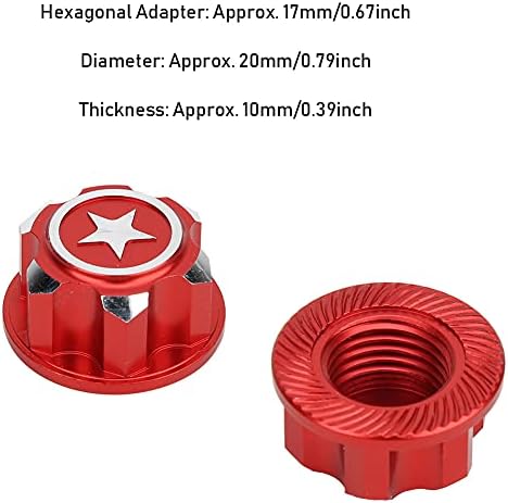 VBEST VIDA VIDA LIGADA DE ALINHA DE ALIANTE HEXTURAS DE MONTAGEM DE RODA, 4PCS METAL DE 17MM METHELHA MOLHA RC RC SUPERIOR SUBSTITUIÇÃO PARA RC CAR