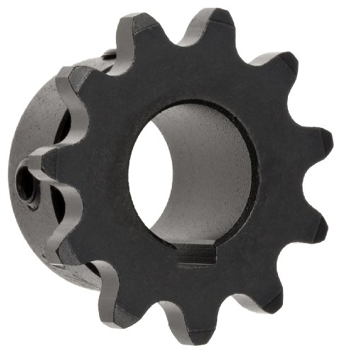 Sprocket da corrente de rolos de Martin, dentes endurecidos, hub de perfuração, fita única, tamanho de 35, 0,375 Pitch, 30 dentes, 1 Bore DiA., 3,793 OD, 2 Hub dia., 0,168 Largura