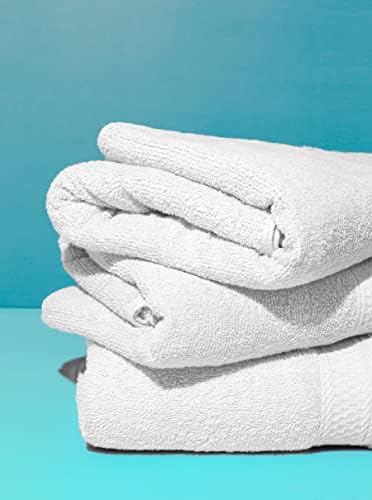 Toalhas de banho, toalhas de banho algodão brancas, 22 x 44 polegadas de 6 polegadas, toalhas para banheiro, toalhas de piscina,
