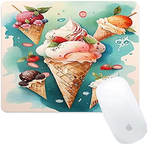 Shencang Blue Gaming Retangle Mouse Pad com sorvete ART-56 SUPERFÍCIA DE DESIG