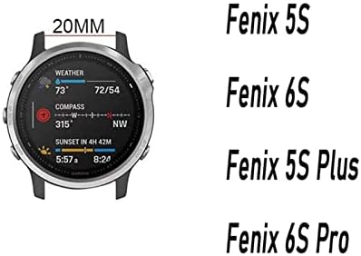 Pulseira da banda de relógio rápido de release Kossma para Garmin Fenix ​​5s 5x 5plus 6s 6x 6 Pro Rose Gold Buckle Bracelet