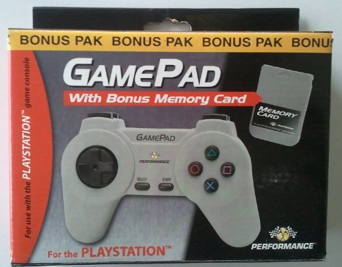 PlayStation Performance gamepad com cartão de memória bônus