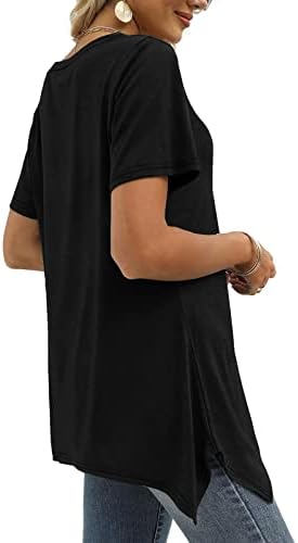 MANAGEM DE MANAGEM CURTO DE PARTILHO DE PECENO DE PECENO DE PARTE DE CURTO BASE CASUAL DE FIL FIL LONDE FIT BLOUSE PARA LADIES