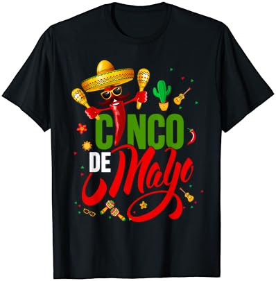 Cinco de Mayo para homens femininas crianças mexicanas Fiesta 5 de Mayo T-shirt