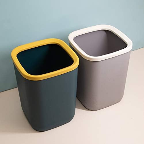 Lixo wxxgy lata lata quadrada lixeira de escritório feita de plástico durável caixa de armazenamento prático para