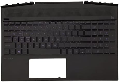 Substituição para HP Pavilion Gaming 15-DK 15T-DK TPN-C141 Laptop Case superior Palmrest com montagem de teclado de retroilumação