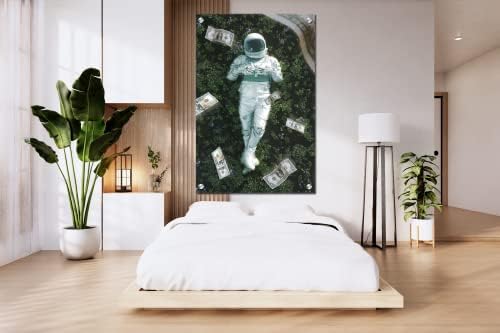 EGD Acrílico Glass Frame Modern Wall Art Astronaut Series - Arte da parede acrílica - Foto de impressão de fotos - Opções de múltiplos