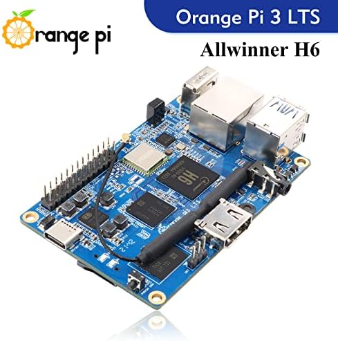 Laranja pi 3 lts allwinner h6 2gb lpddr3 8gb emmc flash quad core 64 bits single placar suporte de computador Android 9.0, Ubuntu, Debian