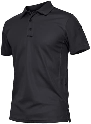 Camas de pólo masculinas de Tacvasen Performance Desempenho de uma camisa de golfe casual para umidade de umidade rápida longa