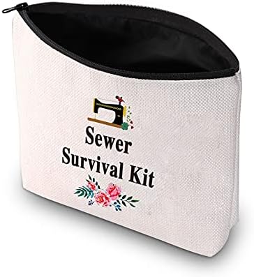 Pxtidy Survival Kit Survival Kit Máquina de maquiagem Saco de maquiagem Costura Cosmetics Bag Presente para Quilter