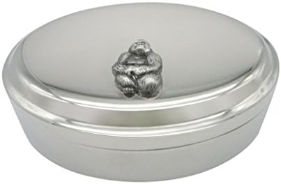 Gorila pendente de jóias oval de bugiganga