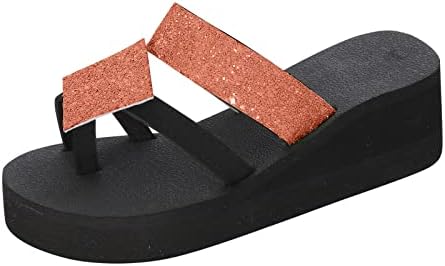 Flipers de casa para mulheres plataformas sandálias de verão Mulheres prende as sandálias de toe de sapatos romanos abertos de dedos casuais sandálias casuais