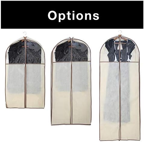 Design inteligente Cedro Cedro Cabine de bolsa de vestuário renomado - Conjunto de 6-24 x 54 polegadas - Capinho de
