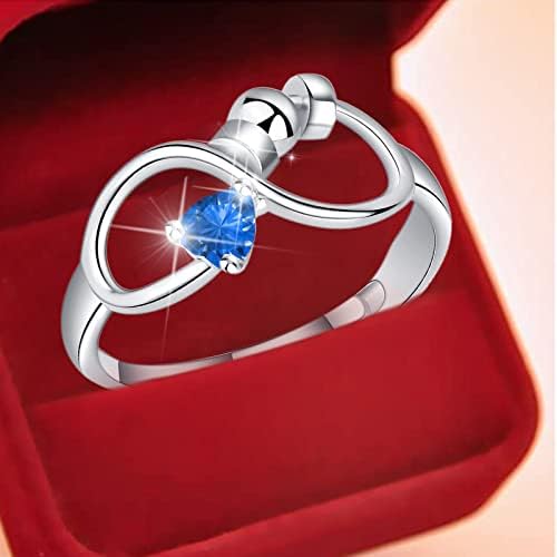 Anéis de engajamento em forma de anel para mulheres anéis de noivado Aniversário de casamento promessa anéis para a namorada