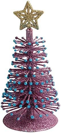 XIOS Christmas Decoration 2022 Mini Christmas Tree Small Pin E árvore com bases para festa de festas de férias Decoração de árvore