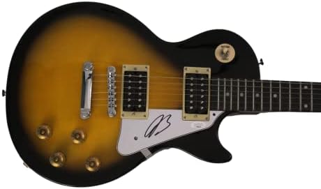 Joe Bonamassa assinou autógrafo em tamanho grande Sunburst Gibson Epiphone Les Paul Guitar Guitar e muito raro com James
