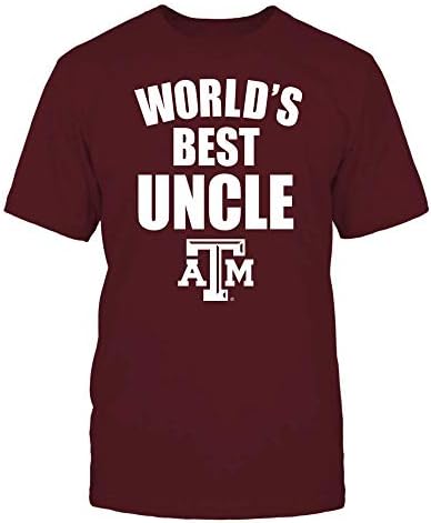 FanPrint Texas A&M Aggies T -shirt - Melhor tio do mundo - ousado