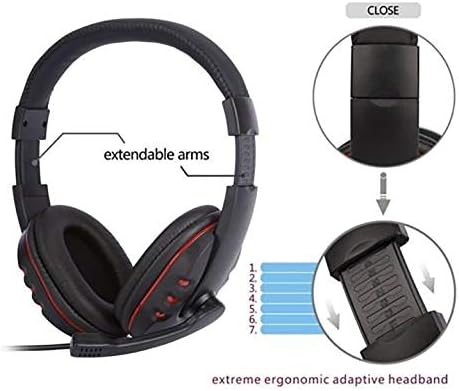 AGO AGRENDO O MÁPRIO MULTIFUNCIONAL MICROPONAL MICROPONENO DURÍCIL DURÍCIL GAMING MIC Headphones Estéreo Surround for Laptop