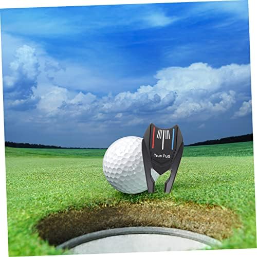 Inoomp Golf Fork Button Button Tool Tool Hotfix Tool Green Turf Golfing Golfing Repair Ferramentas de Reparo de Pitchs Golfs Divot Tool Lloy de zinco Acessórios de golfe preto
