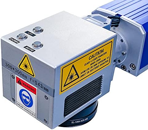 Foco automático JPT 30W Fiber Laser Marker Gravador 200 × 200mm Lente e D80 Máquina de gravura de marcação a laser de fibra