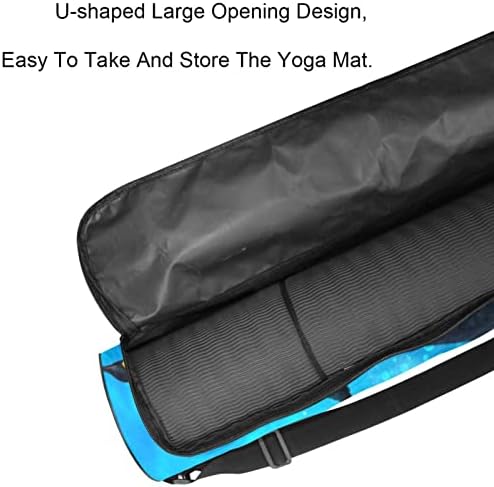 Laiyuhua Yoga Mat Bag, bolsa de ginástica de ioga com zíperes duplos para mulheres e homens - zíperes suaves, grande abertura em forma de U e alça ajustável, se encaixa na maioria