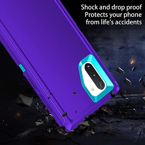 Regsun para Galaxy Note 10 Case, Proteção de corpo inteiro à prova de três camadas [sem protetor de tela] Caso de capa dura de alto