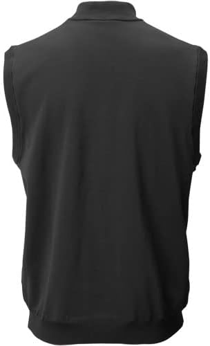 Greg Norman masculino Homenflit Performance Wind Golf Sweater Vest Black XL