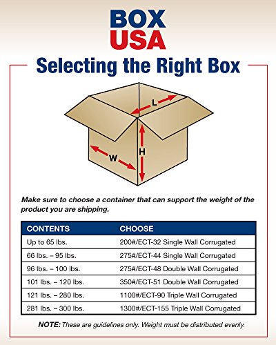 Caixa EUA 26x18x12 Caixas de papelão ondulado, grande, 26L x 18W x 12h, pacote de 15 | Remessa, embalagem, movimentação,