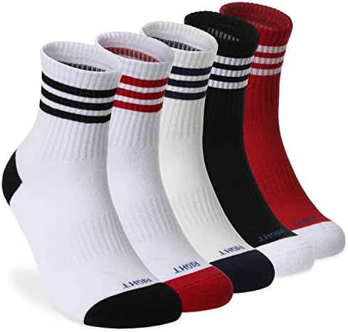 Perfect Corner Cotton Algodred Arch Suporte Treinamento Ginásio Athletic Quarter Socks para treino de tênis Basketball Golf