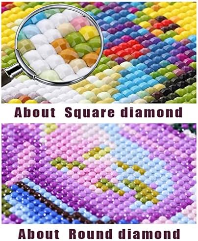 Grande pintura de diamante pintada veado por kits de números, DIY 5D Diamond Diamond Square Frill Drill Stitch Crystal