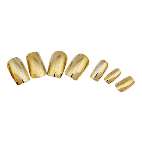 Sannysis 1set/70pcs metal dicas de design de arte de unhas falsas de acrílico brilhante.