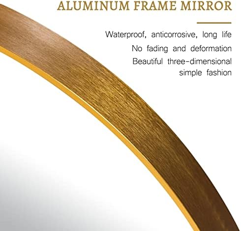 Mirror redondo espelho redondo espelho de 36 polegadas de alumínio espelho de parede espelho grande vaidade pendurado