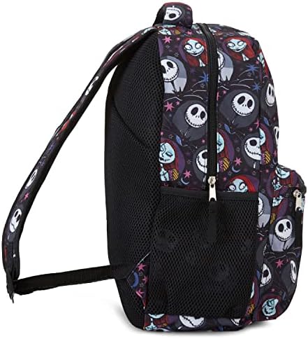 O pesadelo antes da mochila do Natal | Jack Skellington Backpack | Livro da Escola Disney oficialmente licenciada