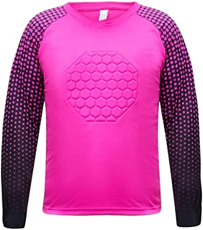 Total Soccer Factory Soccer Goolie Shirt, Jersey de goleiro acolchoado, tamanhos de jovens e adultos