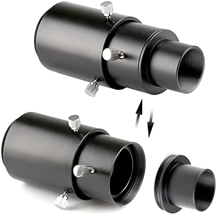 Adaptador de câmera do tubo de extensão variável Starboosa - montagem de 1,25 polegada - para foco no primo ou fotografia de projeção