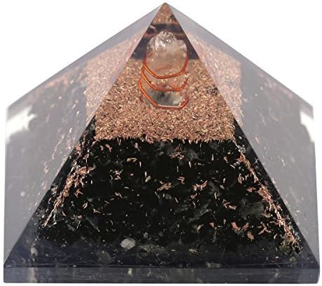 AATM Exclusive Black Turmaline Orgone Piramid Crystals Gemtones Reiki Chakra Elementz Spiritualz para EMF Protection