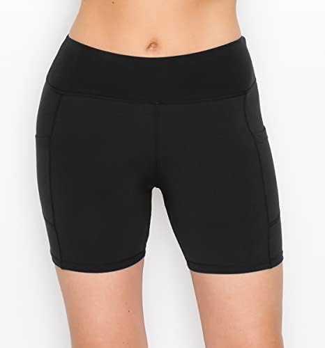 Sempre 3 pacote de shorts de ioga - shorts de deslizamento macio amanteigado para mulheres