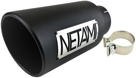 Netami 5 Inlet a 8 Diesel Diesel Dica de aço inoxidável Edge laminada Hi temperatura preto pão com revestimento de revestimento