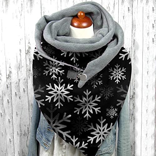 Winter Fashion Snowflake Button Lenves Wrap Shaws