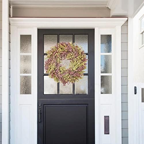 Zhyh eucalyptus wreath wreath cair em casa party porta varanda decorações de parede accs