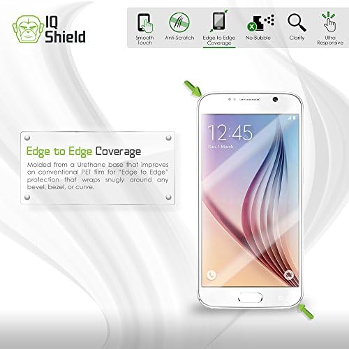 Protetor de tela do IQ Shield Compatível com Samsung Entro Liquidskin Anti-Bubble Film Clear
