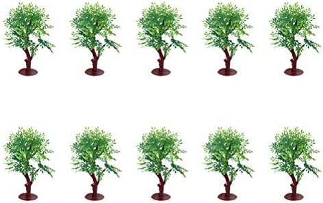 Plantas de cabilock decoração 10pcs árvores Modelo de paisagem Árvores artificiais cenário paisagem paisagem verde modelo