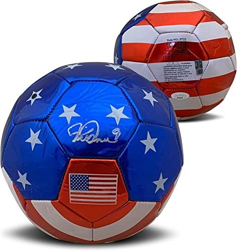Mia Hamm autografou a seleção feminina dos EUA USWNT Ball Soccer Ball JSA SUDGED - Bolas de futebol autografadas