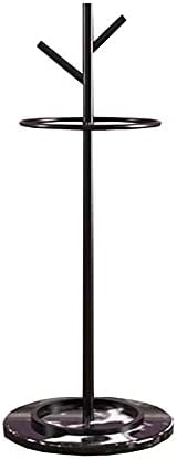 Omoons Umbrella Stands, Umbrella Stand Luz de ferro forjado, balde de ramo criativo compacto para doméstico/preto+preto