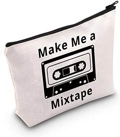 Mnigiu Funny Mixtape Cosmetic Bag me faz uma mistura de mixtape fita mixtape amante presente