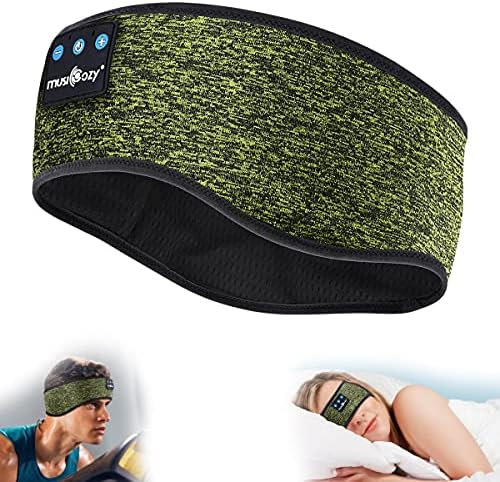 ????????? Bluetooth Headband Sports Sleep Headphones, Música sem fio Sleeping Headphones Sleep Eye Mask Earbuds