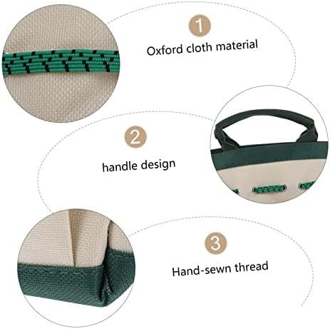 Happyyami 1pc Kit de ferramentas de jardim de tela bolsas de ferramentas de lona canvas de bolso de bolso de bolso de bolso