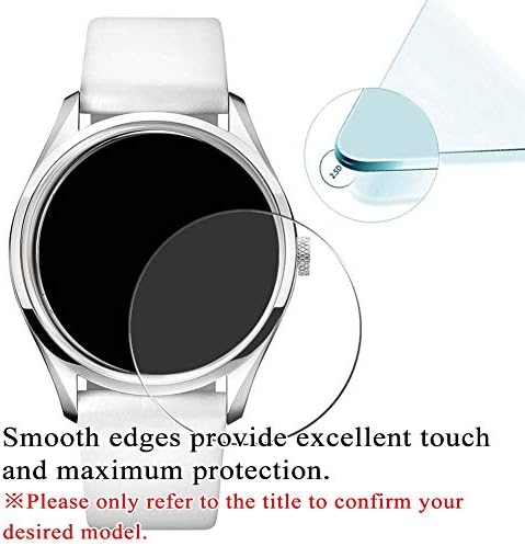 Protetor de tela de vidro temperado Synvy [3 pacote], compatível com o Sr. Boho Metallic Acetato 15-A-AC2W / 16-A-AC-AC-IW / 17-A-AC1B / 17-A-AC1C 9H Smartwatch Smart Watch Protectors