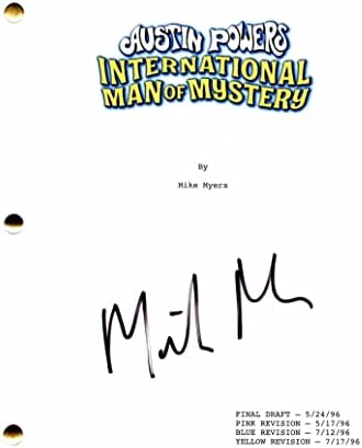 Mike Myers assinou o autógrafo Austin Powers: International Man of Mystery Full Movie Script - Saturday Night Live, Austin
