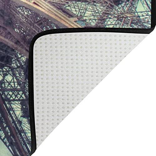 Grande tapete de área macia Paris Eiffel Tower Nursery Playmat tape